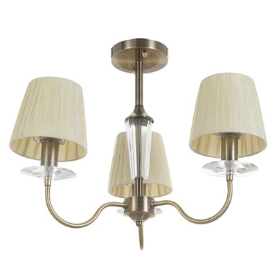 Люстра потолочная BayerLux «Авиталь», 3xЕ14, 40 Вт, бронза, 58×58×80 см