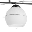 Люстра "Брианна" 3xЕ27 40Вт хром 55х26х25 см BayerLux - фото 22143057