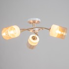 Люстра "Джина" 3xЕ27 40Вт бело-золотой 62х62х25 см BayerLux - фото 24441488