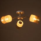 Люстра "Джина" 3xЕ27 40Вт бело-золотой 62х62х25 см BayerLux - фото 24441489