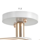 Люстра "Джина" 3xЕ27 40Вт бело-золотой 62х62х25 см BayerLux - фото 24441491