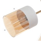 Люстра "Джина" 3xЕ27 40Вт бело-золотой 62х62х25 см BayerLux - фото 24441492