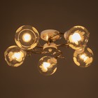 Люстра "Джемма" 5xЕ27 40Вт бело-золотой 60х60х25 см BayerLux - фото 22143106