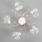 Люстра "Джемма" 5xЕ27 40Вт бело-золотой 60х60х25 см BayerLux - фото 22143107