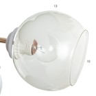 Люстра "Джемма" 5xЕ27 40Вт бело-золотой 60х60х25 см BayerLux - фото 22143109