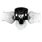 Люстра «Илария» 3xЕ27 40 Вт черный 30×30×20 см BayerLux - фото 22143127