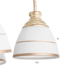 Светильник потолочный BayerLux «Дэфия», люстра 5×Е27, 40 Вт, золото, 57×57×40 см - фото 30762507