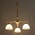 Светильник потолочный BayerLux «Беалин», люстра 3×Е27, 40 Вт, белый, 54×54×56 см - фото 5034817