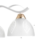 Светильник потолочный BayerLux «Беалин», люстра 3×Е27, 40 Вт, белый, 54×54×56 см - фото 5034820