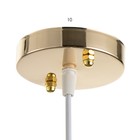 Светильник BayerLux "Лоэрин" Е27 40Вт золото 18х18х80 см - фото 22143259