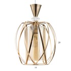 Светильник BayerLux "Лоэрин" Е27 40Вт золото 18х18х80 см - фото 22143260