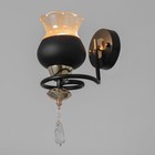 Бра «Лира» Е27 40 Вт черный 25×18×35 см - фото 3837155