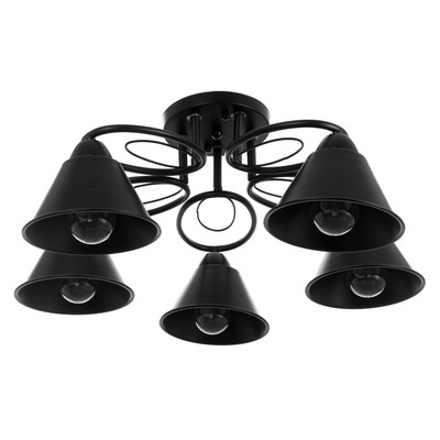 Люстра «Эдмас» 5хЕ27 40 Вт черный 60×60×22 см BayerLux