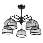 Люстра «Лаймин» 5хЕ27 40 Вт черный 60×60×40 см BayerLux - Фото 1