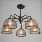 Люстра «Лаймин» 5хЕ27 40 Вт черный 60×60×40 см BayerLux - Фото 2