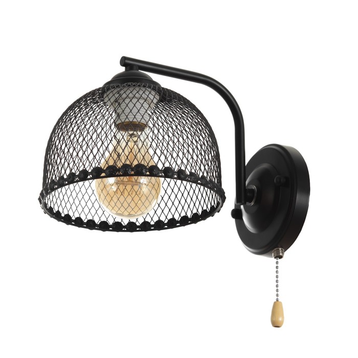 Бра «Лаймин» Е27 40 Вт черный - Фото 1