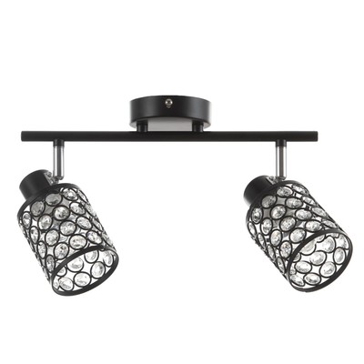 Люстра «Моки» 2хЕ14 40 Вт черный 40×19 см