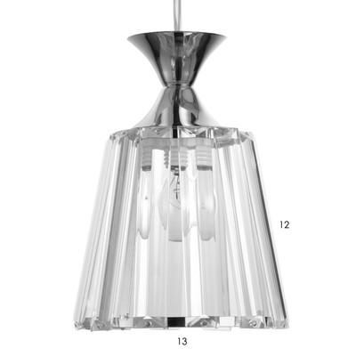 Люстра BayerLux «Дейбен» 3хЕ27 40 Вт серебро 35×35×65 см