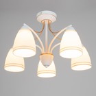 Люстра «Фрэнликс» 5хЕ27 40 Вт белый 54×54×30 см BayerLux - Фото 2