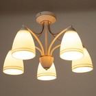 Люстра «Фрэнликс» 5хЕ27 40 Вт белый 54×54×30 см BayerLux - Фото 3