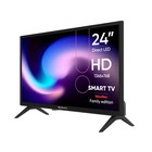 Телевизор Topdevice TDTV24BS01HBK, 24", 1366x768,DVB-T2/C/S2,HDMI 3, USB 2, Smart TV, чёрный - Фото 2