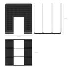 Лоток-сортер для бумаг вертикальный, 3 отделения, ErichKrause, чёрный - фото 8240901