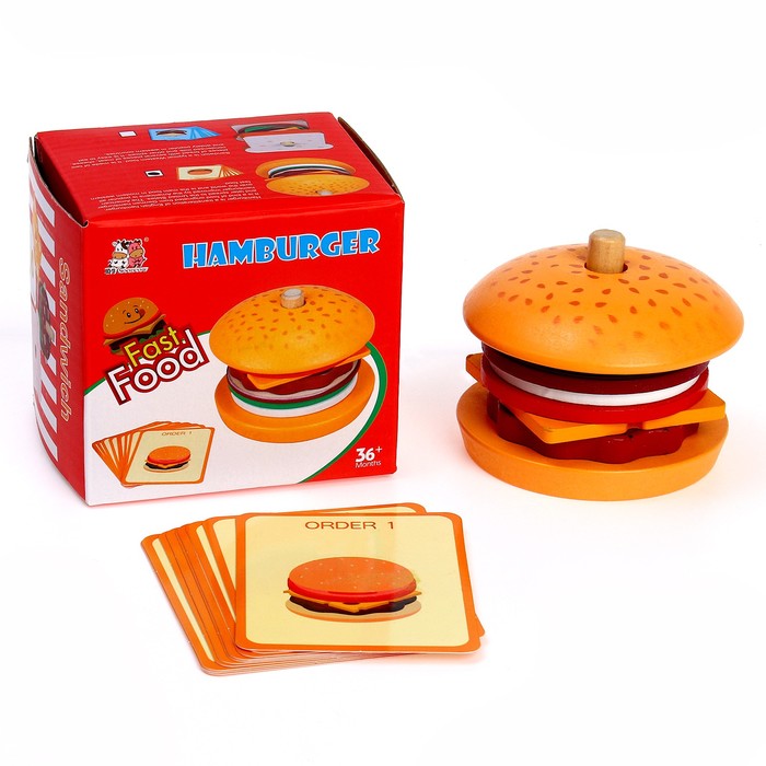 Детская игра «Приготовь бургер» 10 × 9,5 × 8,5 см