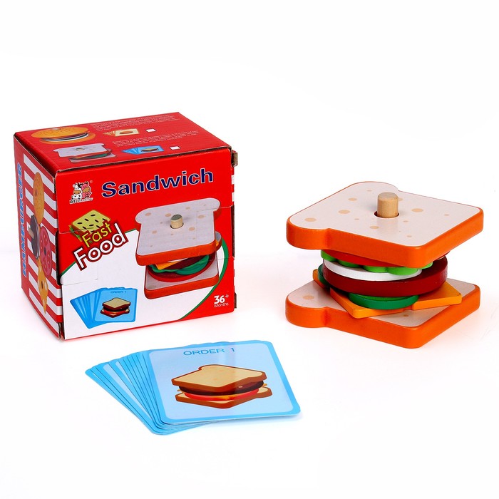 Детская игра «Приготовь сендвич» 10 × 9,5 × 8,5 см