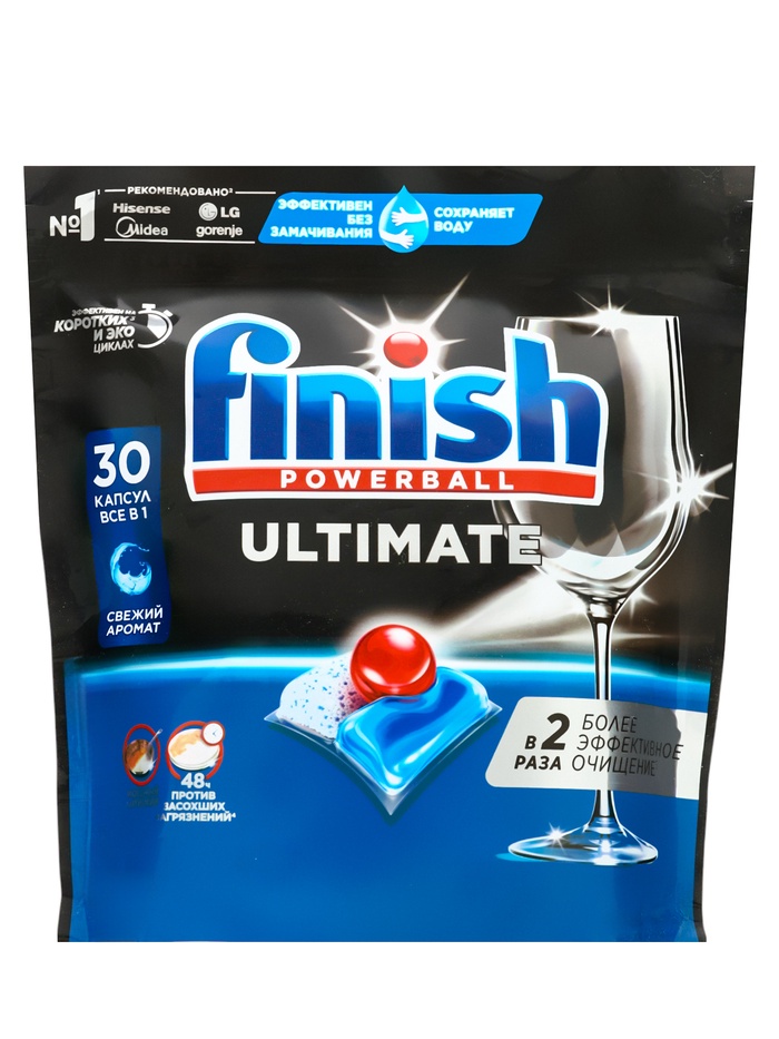Капсулы для посудомоечных машин «Finish Ultimate», 30 шт. - Фото 1
