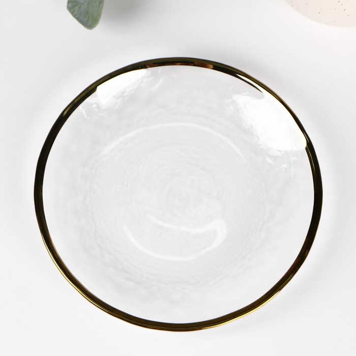 Тарелка стеклянная пирожковая Magistro «Алькор», 15,5×2,2 см - фото 1909150757