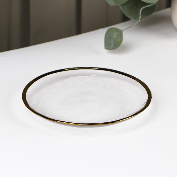 Тарелка стеклянная пирожковая Magistro «Алькор», 15,5×2,2 см - фото 1909150758