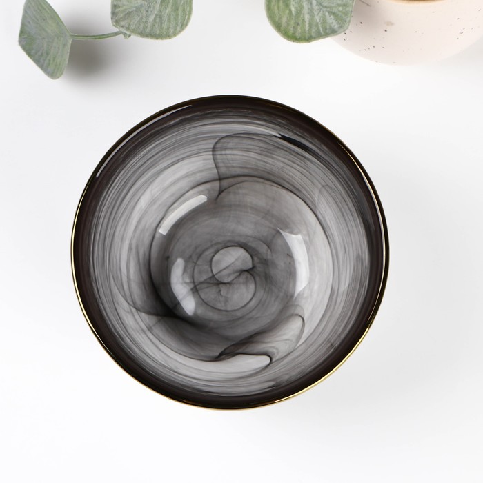 Салатник стеклянный «Дымка», 400 мл, 12,5×6,5 см - фото 1909150763