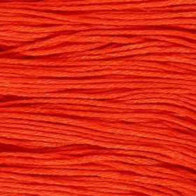Нитки мулине, 8 ± 1 м, цвет мандариновый №720 (комплект 6 шт)