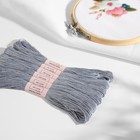 Нитки мулине, 8 ± 1 м, цвет светло-серый №318 (комплект 6 шт) - фото 24363432