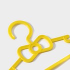 Плечики - вешалки для одежды детские Доляна, 28,5×0,4×14,5 см, 10 шт, цвет жёлтый - Фото 3