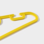 Плечики - вешалки для одежды Доляна, 28.5×0.4×14.5 см, 10 шт., детские, жёлтые - Фото 5