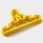 Плечики - вешалки для одежды Доляна, 28.5×0.4×14.5 см, 10 шт., детские, жёлтые - Фото 9