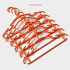 Плечики - вешалки для одежды Доляна, 26×15 см, 6 шт., детские, оранжевые - Фото 2