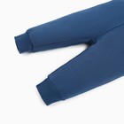Костюм: толстовка и брюки Крошка Я Street style, рост 68-74 см, синий - Фото 6
