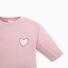 Толстовка для девочки «Крошка Я» Flower, рост 62-68 см, розовая - Фото 3