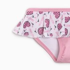 Купальник раздельный для девочки, цвет розовый, рост 116-122 см - фото 22144867