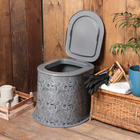 Туалет дачный, h = 39 см, без дна, с отверстиями для крепления к полу, «Люкс» - Фото 1