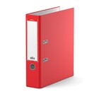 Папка-регистратор А4, 70мм "Бизнес", собранная, красная, пластиковый карман, металлический кант, картон 2мм, вместимость 450 листов - Фото 4