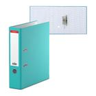Папка-регистратор А4, 70 мм, ErichKrause, Standard, бумвинил, с этикеткой на корешке, нижний металлический кант, бирюзовая - Фото 1