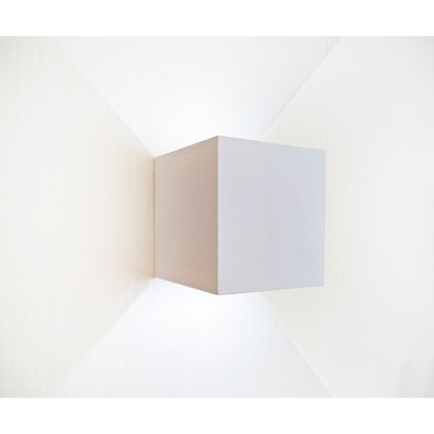 Светильник «Куб», размер 10x10x10 см, 6Вт, LED, 3000K, IP65