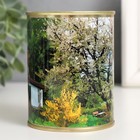 Копилка-банка металл "Цветочный домик" - фото 24360962