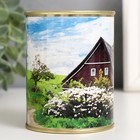 Копилка-банка металл "Цветочный домик" - фото 24360963