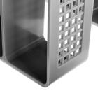 Лоток для бумаг ErichKrause, А4, вертикальный, 3 отделения, серый - Фото 6