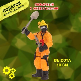 

Подвижная фигурка Chap Mei «Пожарный спасатель», с аксессуарами, 10 см