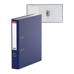 Папка-регистратор А4, 50 мм, ErichKrause Standard, бумвинил, с этикеткой на корешке, нижний металлический кант, синяя